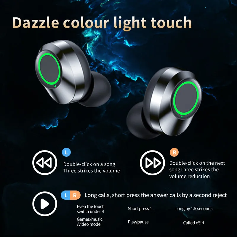 🌟 Upgraded LED Display Bluetooth 5.3 Earphones - Seamless Connectivity and Crystal-Clear Sound