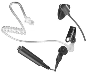 3-Wire Surveillance Earpiece (For 2 prong Motorola radios)