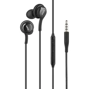 4XEM 3.5mm AKG Earphones with Mic and Volume Control (Black) 4XSAMEARAKGB