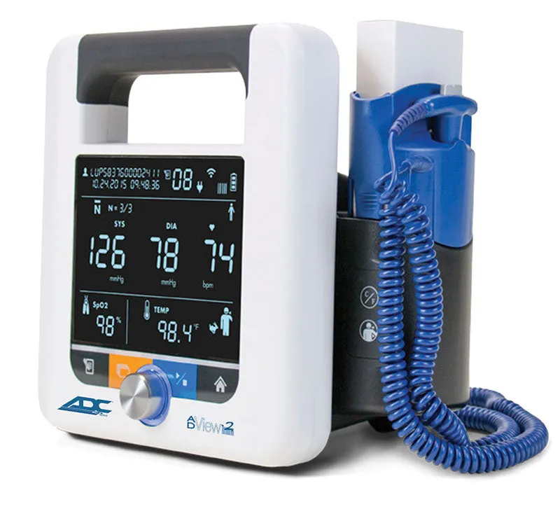 Adview 2 Blood Pressure (BP) Unit, Temperature and SpO2 Module, Rechargeable Battery