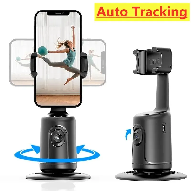 AI Smart Gimbal with 360° Face Tracking - Phone Holder for Vlogging & Live Streaming