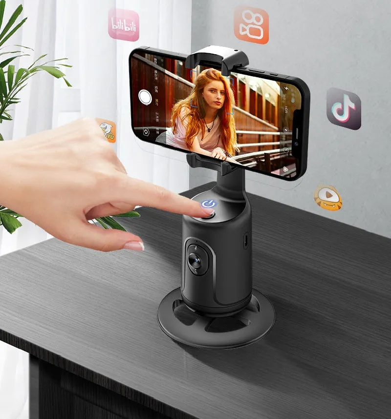 AI Smart Gimbal with 360° Face Tracking - Phone Holder for Vlogging & Live Streaming