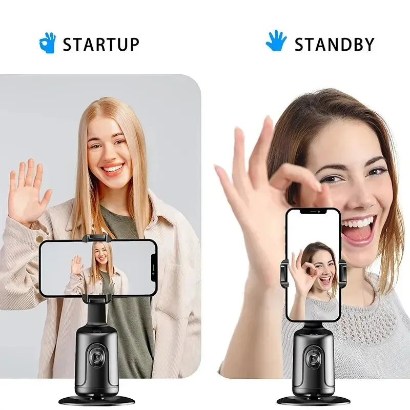 AI Smart Gimbal with 360° Face Tracking - Phone Holder for Vlogging & Live Streaming