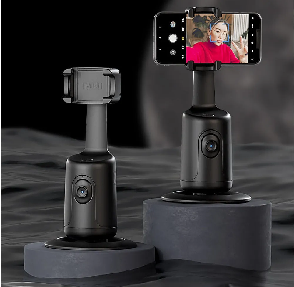 AI Smart Gimbal with 360° Face Tracking - Phone Holder for Vlogging & Live Streaming