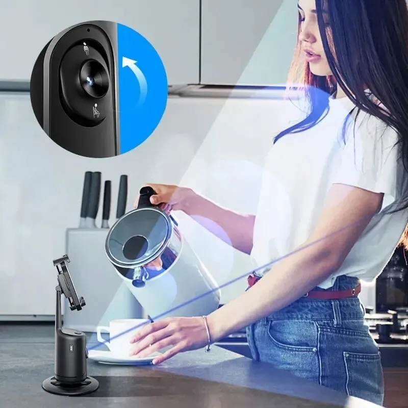 AI Smart Gimbal with 360° Face Tracking - Phone Holder for Vlogging & Live Streaming