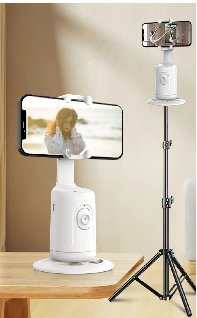 AI Smart Gimbal with 360° Face Tracking - Phone Holder for Vlogging & Live Streaming