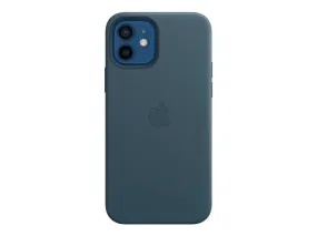 Apple Back Cover For Mobile Phone With Magsafe Leather Baltic Blue For Iphone 12, 12 Pro