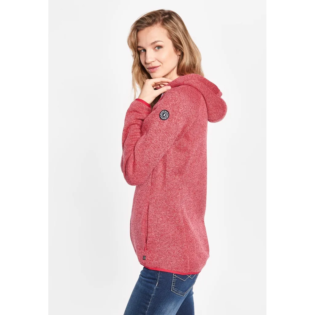 Bea Fleece Zip Jacket - Carmine Red