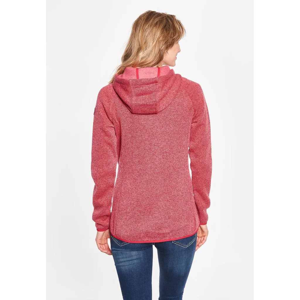 Bea Fleece Zip Jacket - Carmine Red