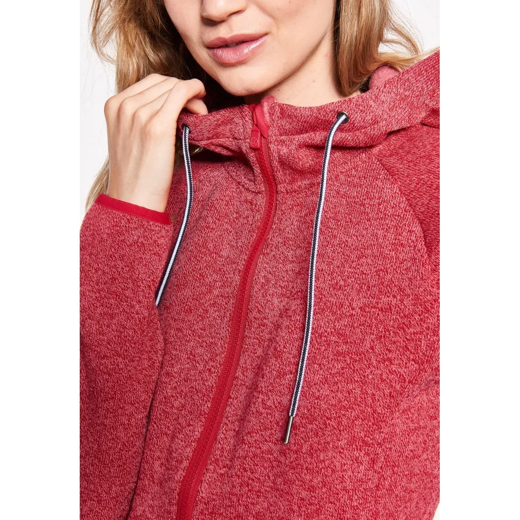 Bea Fleece Zip Jacket - Carmine Red