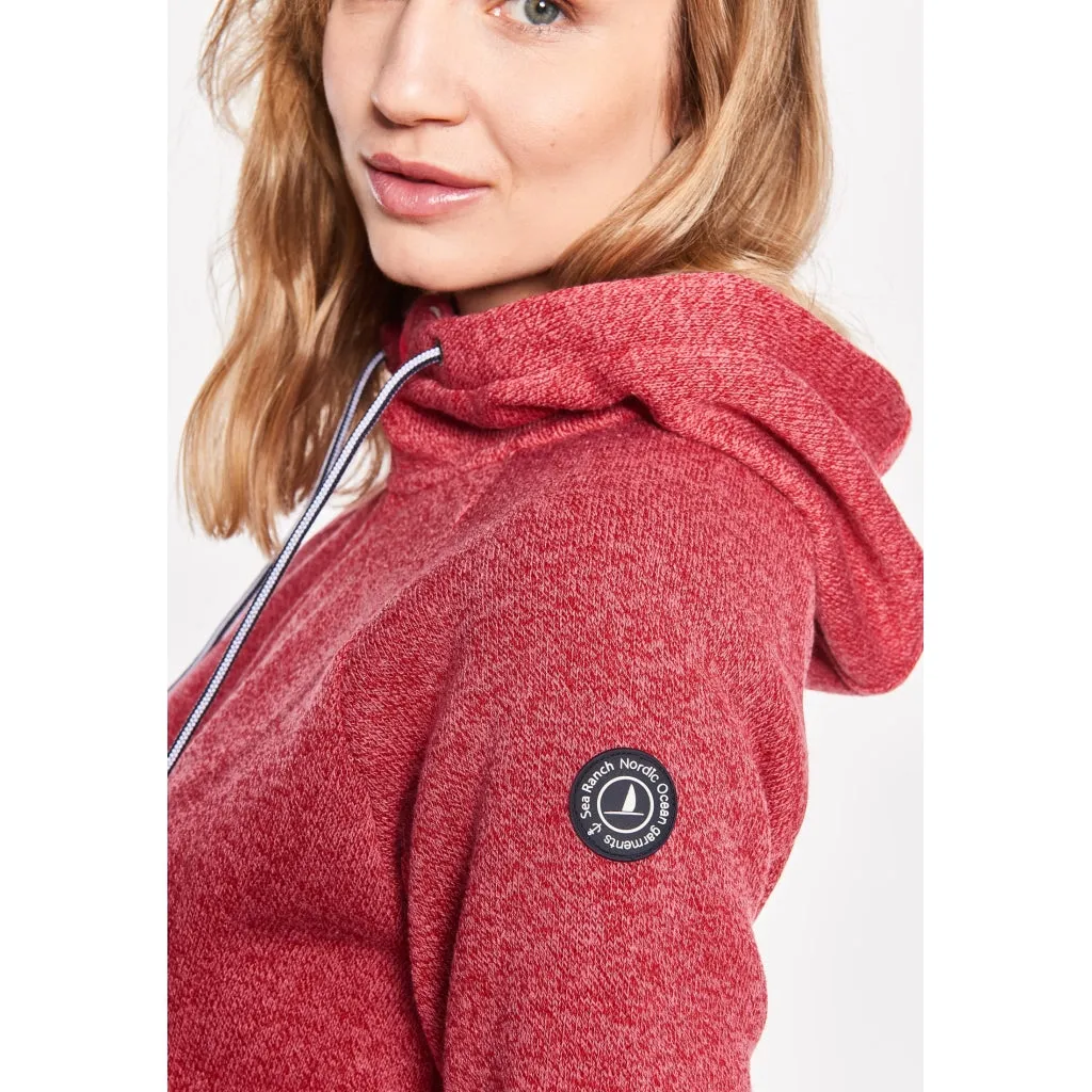 Bea Fleece Zip Jacket - Carmine Red