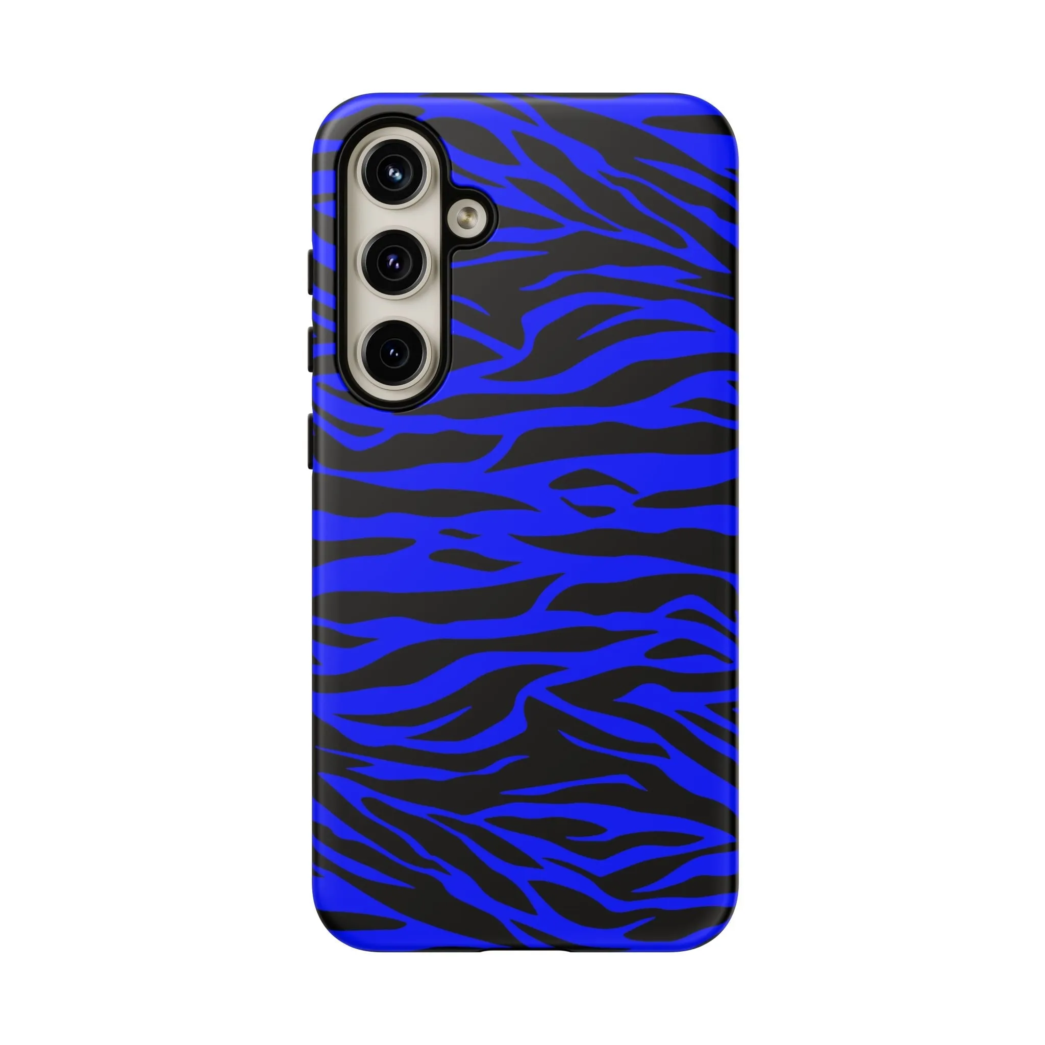 Blue Wild Tiger Print Pattern Tough Phone Case To protect your Phone