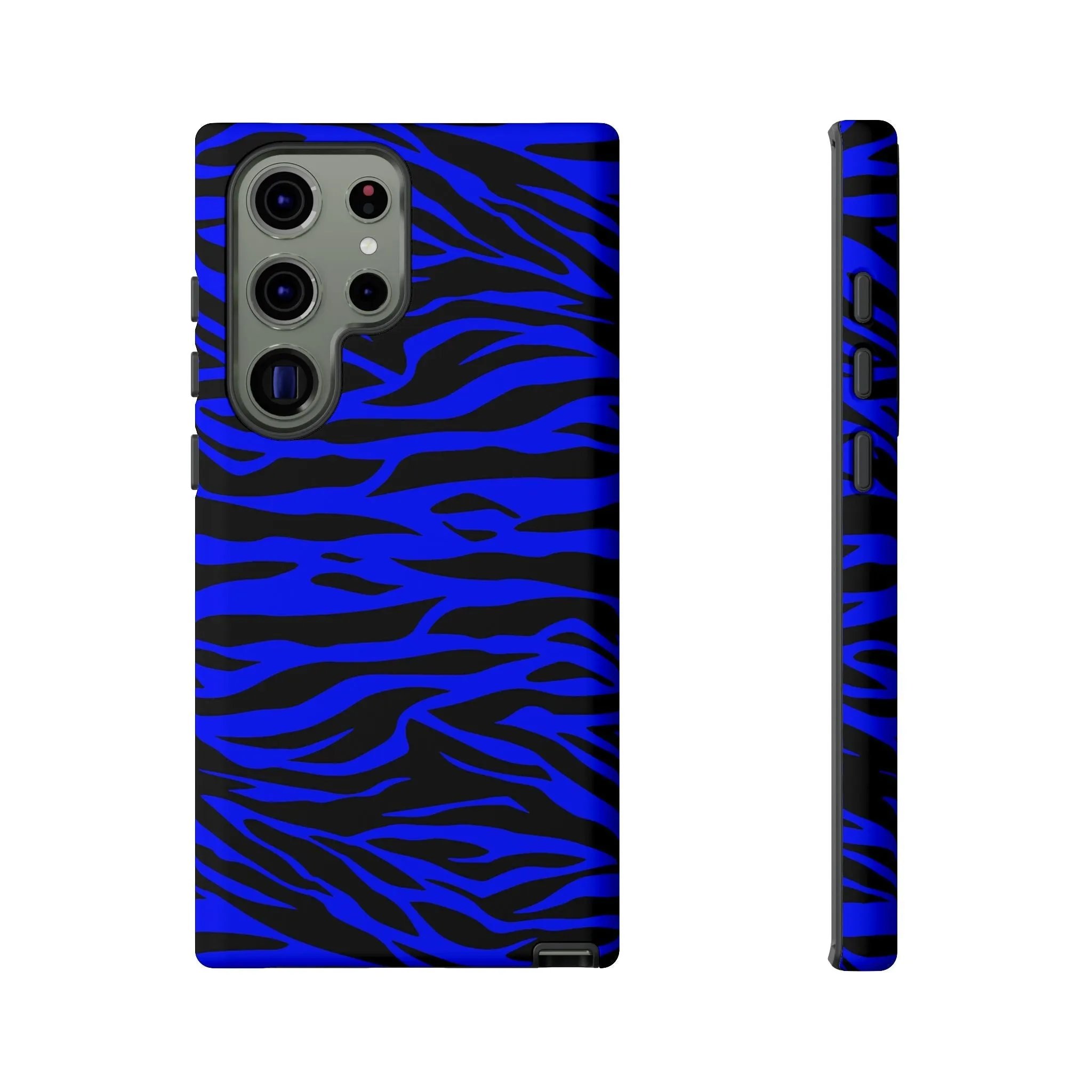 Blue Wild Tiger Print Pattern Tough Phone Case To protect your Phone