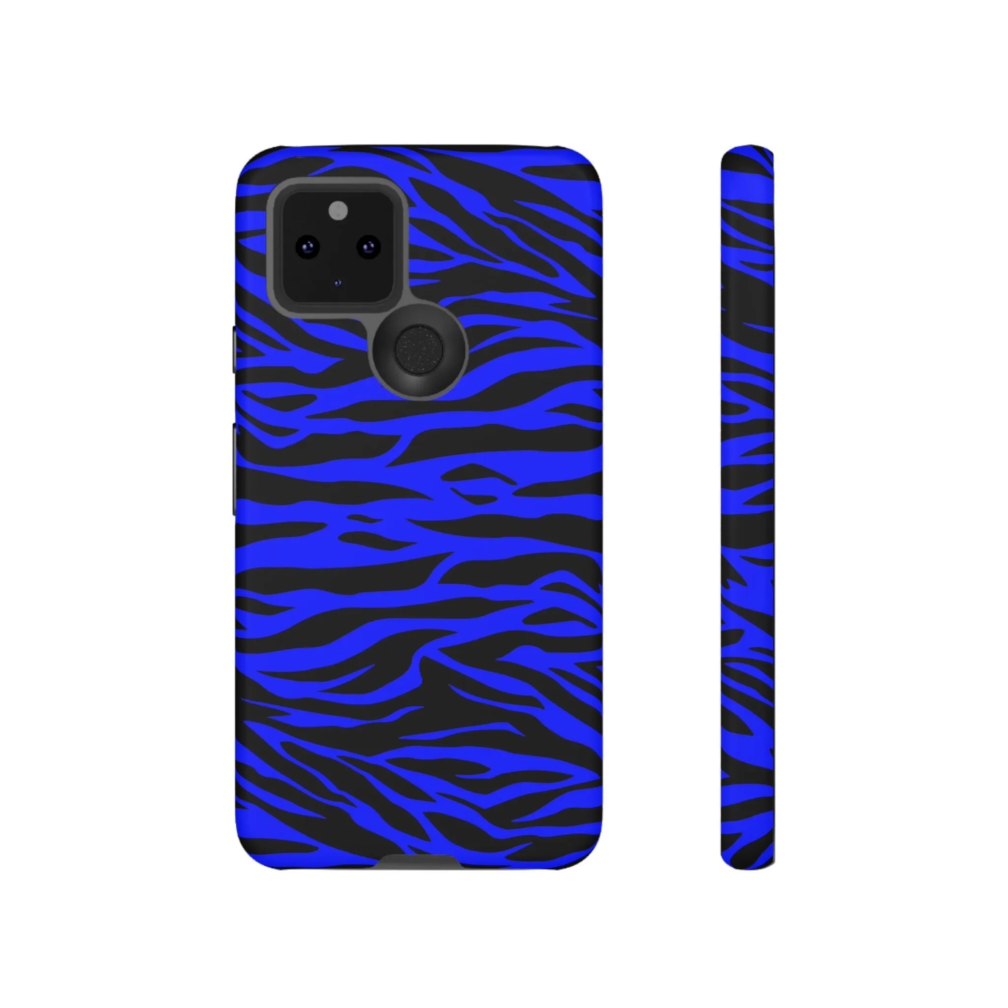 Blue Wild Tiger Print Pattern Tough Phone Case To protect your Phone