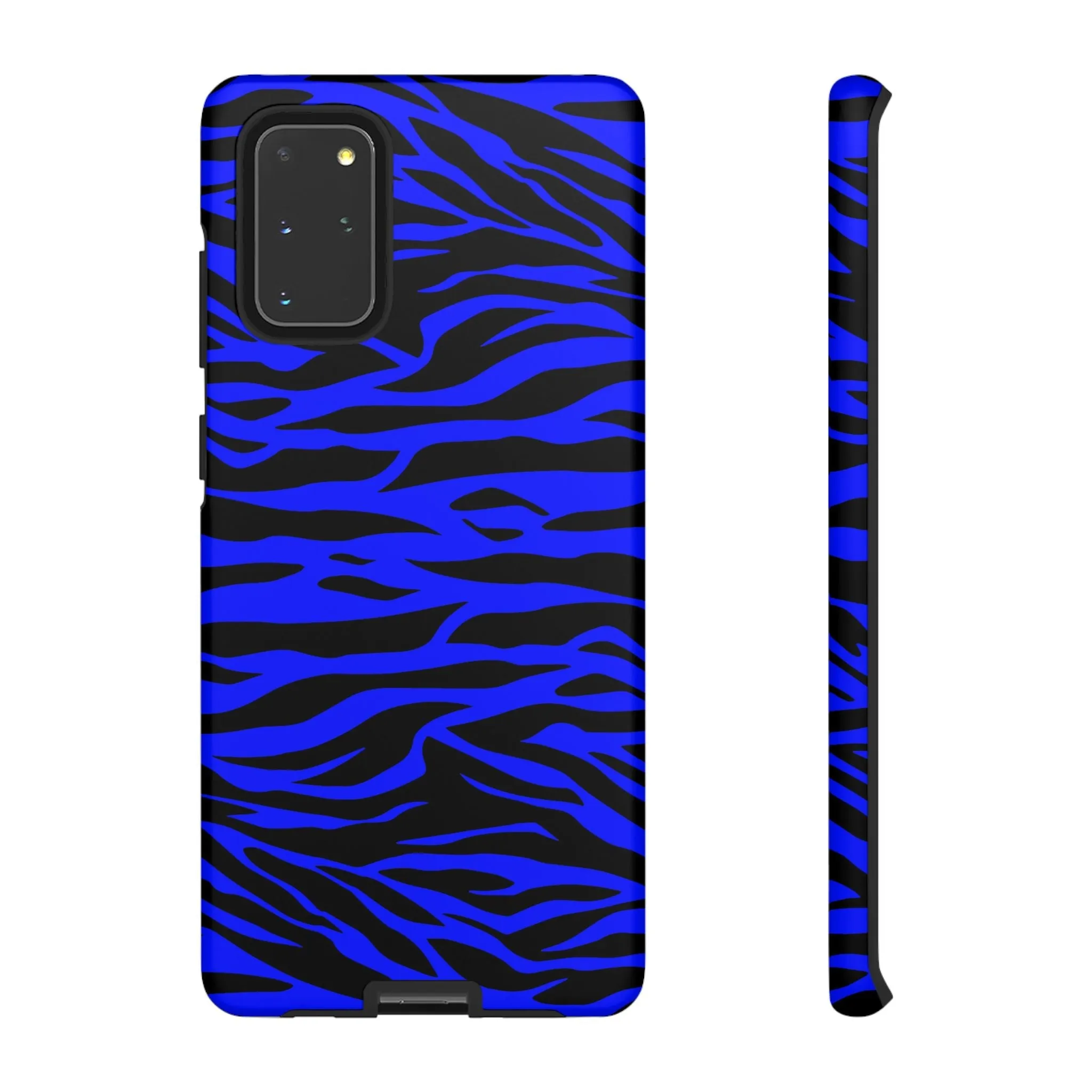 Blue Wild Tiger Print Pattern Tough Phone Case To protect your Phone