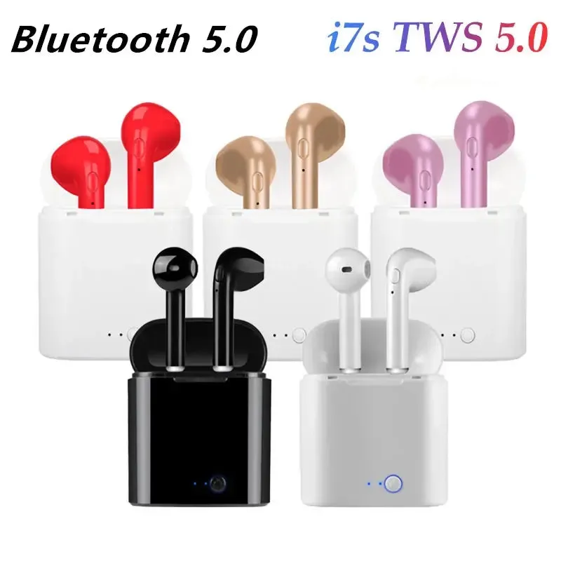 Bluetooth i7s TWS Wireless earbuds for Iphone Huawei Samsung-Bluetooth Earbuds