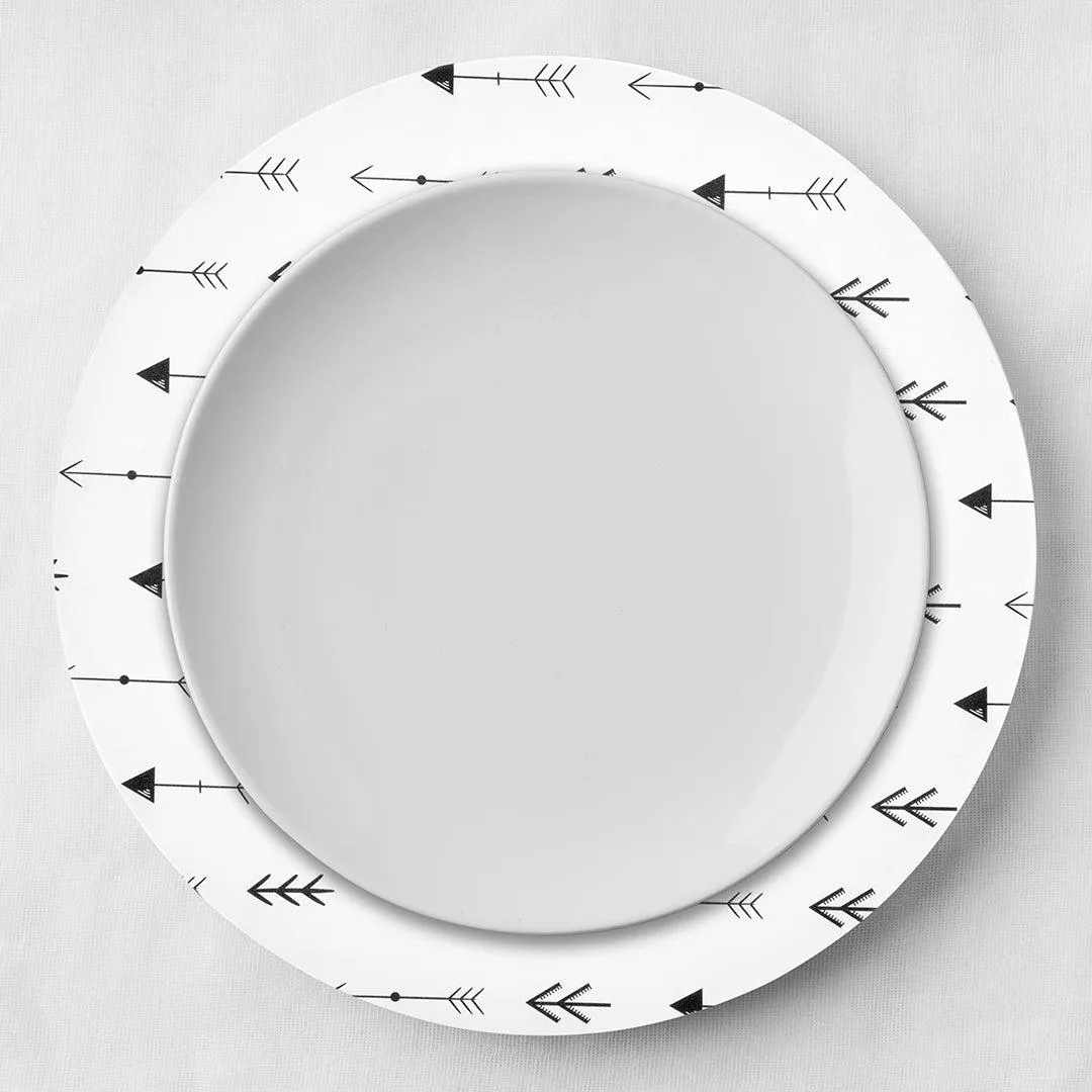 Boho Woodland Arrows Acrylic Charger Plates