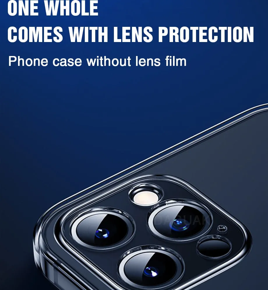 Camera Lens Protection Clear Phone Case For iPhone 12 Pro Max Silicone Soft Cover For iPhone 12 Mini Shockproof Back Cover