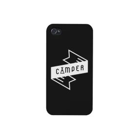 Camper Black Cute Graphic Phone Case Gift Idea For Camping Lover