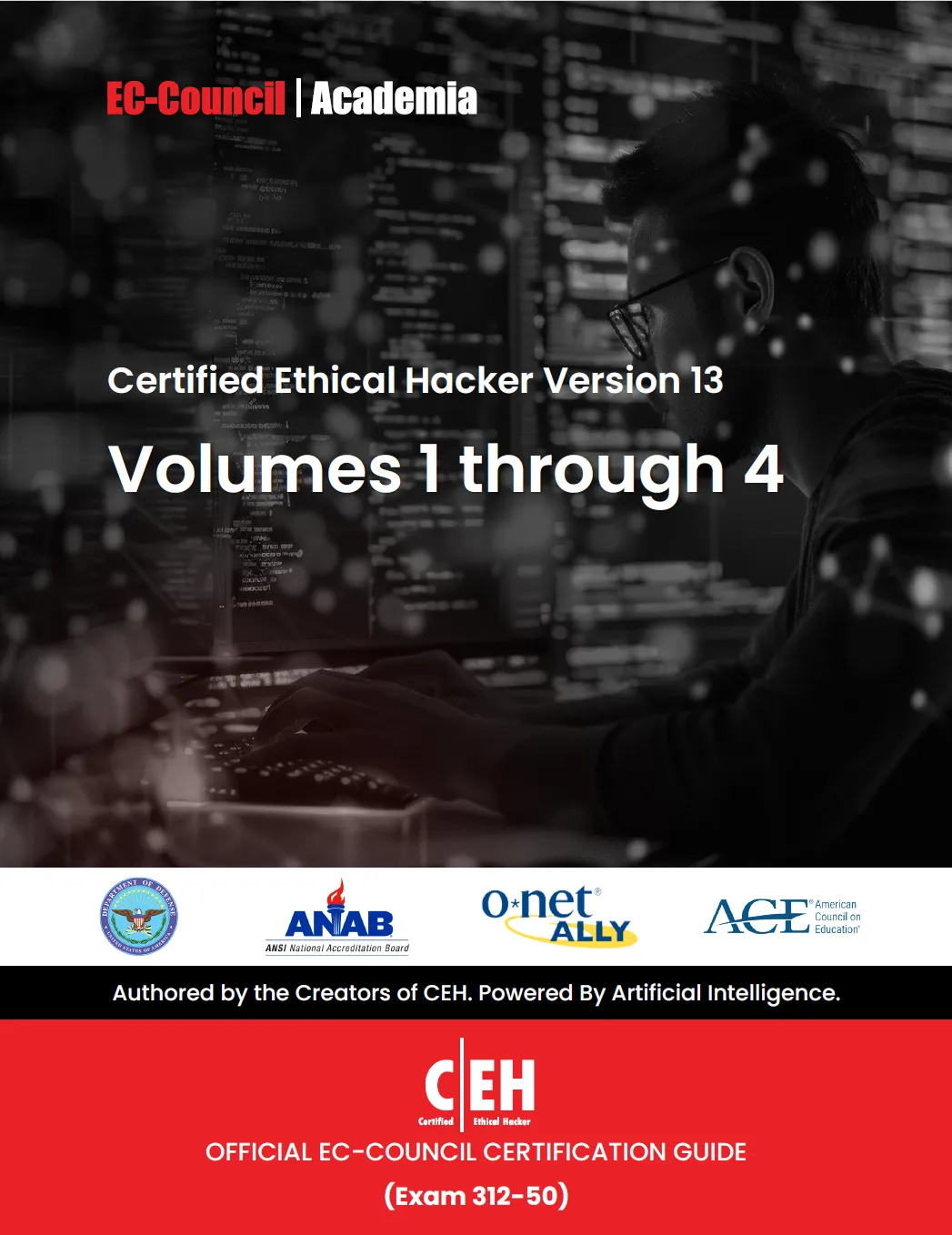 Certified Ethical Hacker (CEH) v13 eBook w/ Labs (Volumes 1 through 4)   ECC Exam Voucher w/ Remote Proctor Service