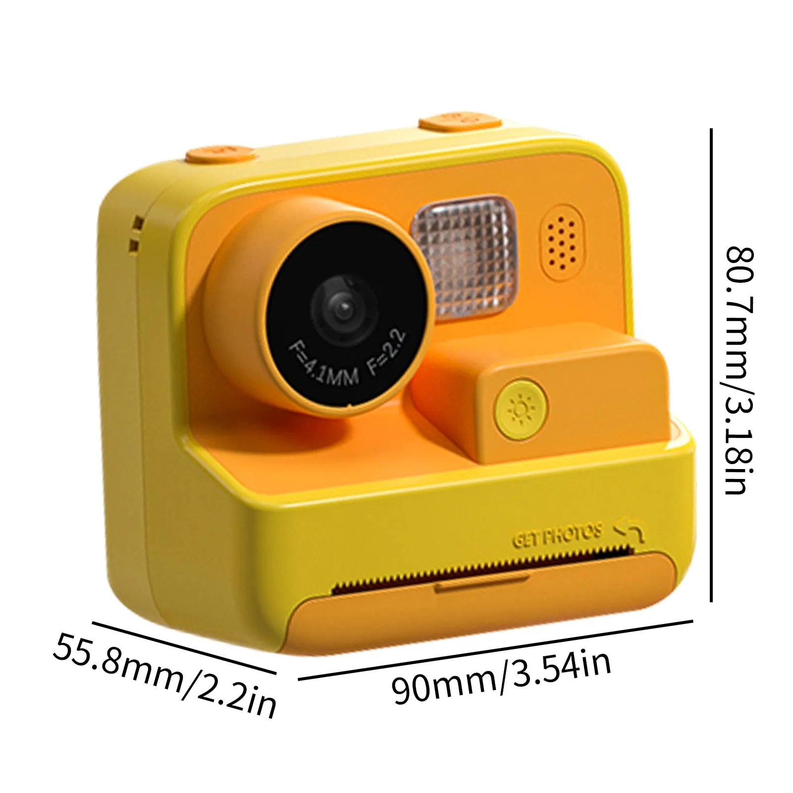 Children Instant Camera Hd 1080p Video Photo Digital Print Cameras Dual Lens Slr Photography Toys Birthday Gift With Print Paper