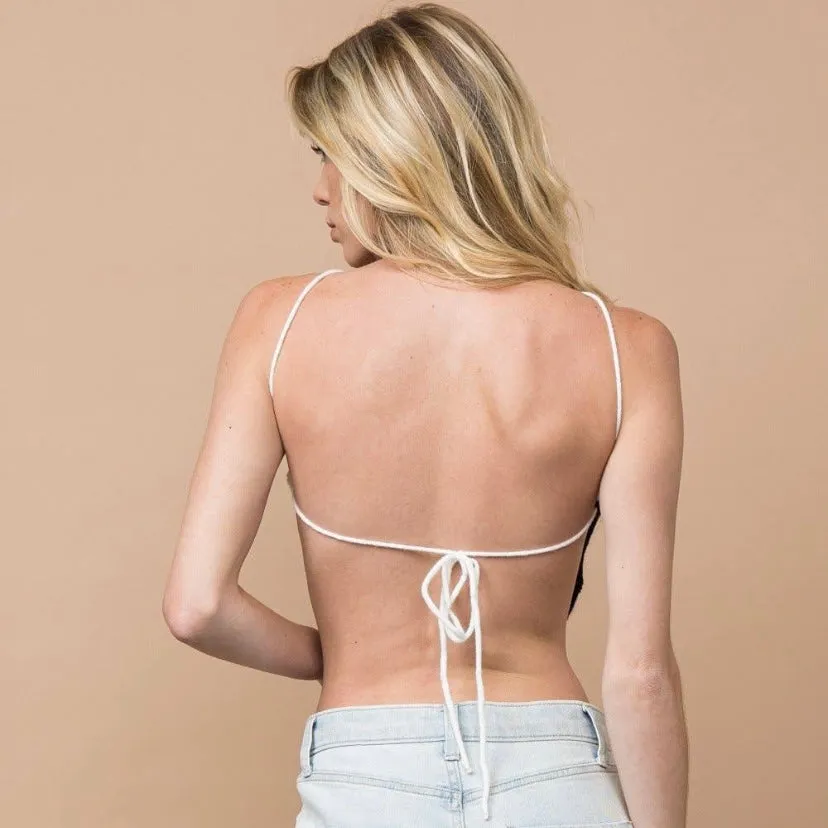 Color Block Open Back Top