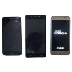 Combo of Used Lenovo K8 Note   Redmi 5A and Samsung Galaxy J5 Mobiles