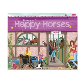 Create Your Happy Horses Sticker Book