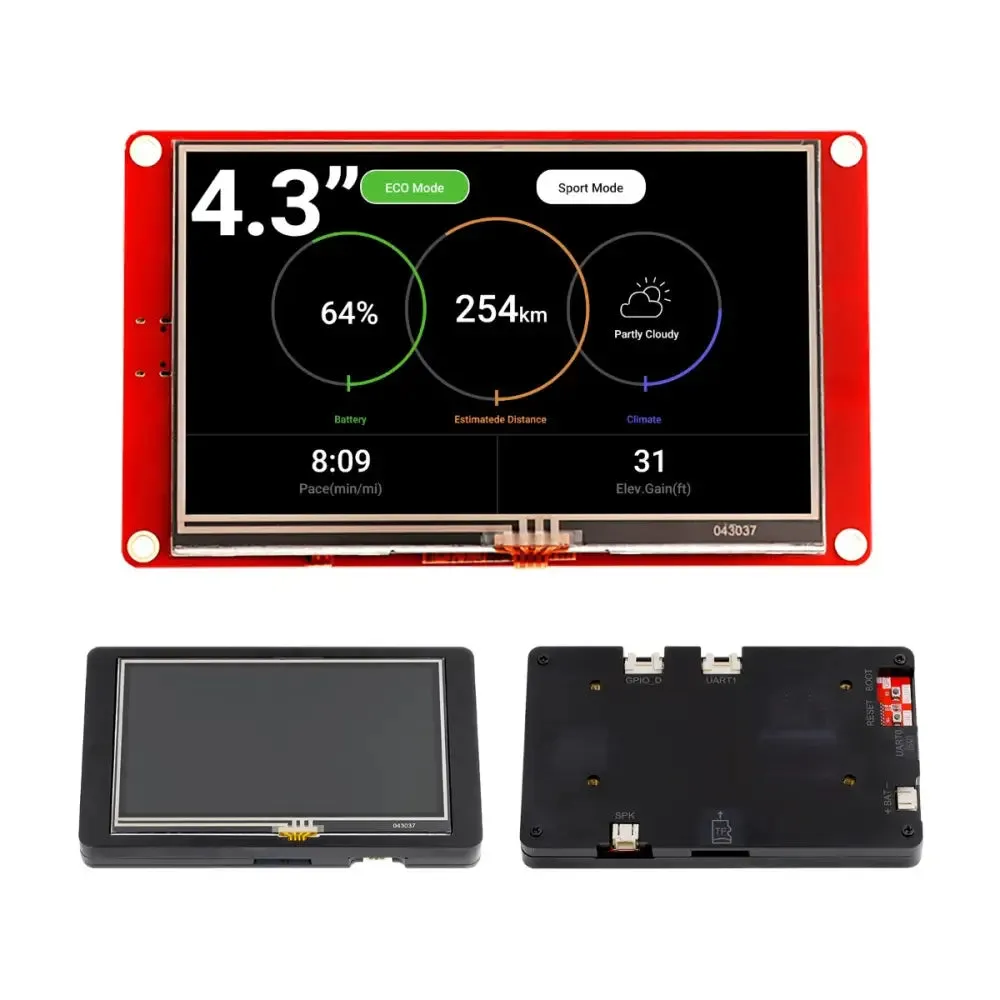 CrowPanel 4.3-Inch 480x272 HMI Touch Display, Wi-Fi & BLE