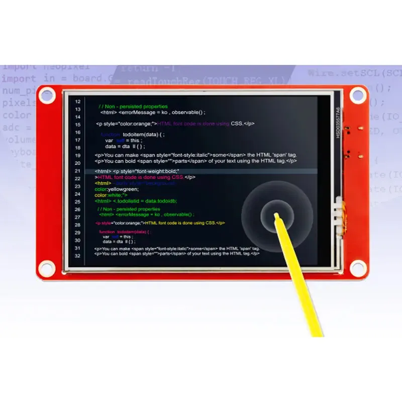 CrowPanel ESP32 2.5-Inch 320 x 480 HMI Touch Display, Wi-Fi & BLE