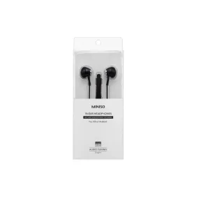 Elegant Half-in-Ear Earphones, Model: E156 (Black)