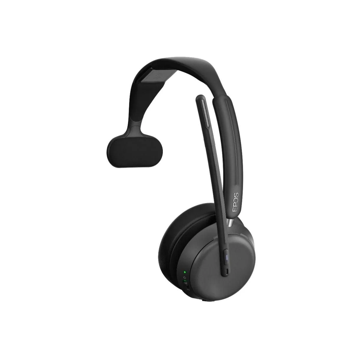 EPOS Impact 1030T Headset Wireless Monaural Over-the-head Mono Bluetooth Noise Cancelling Black