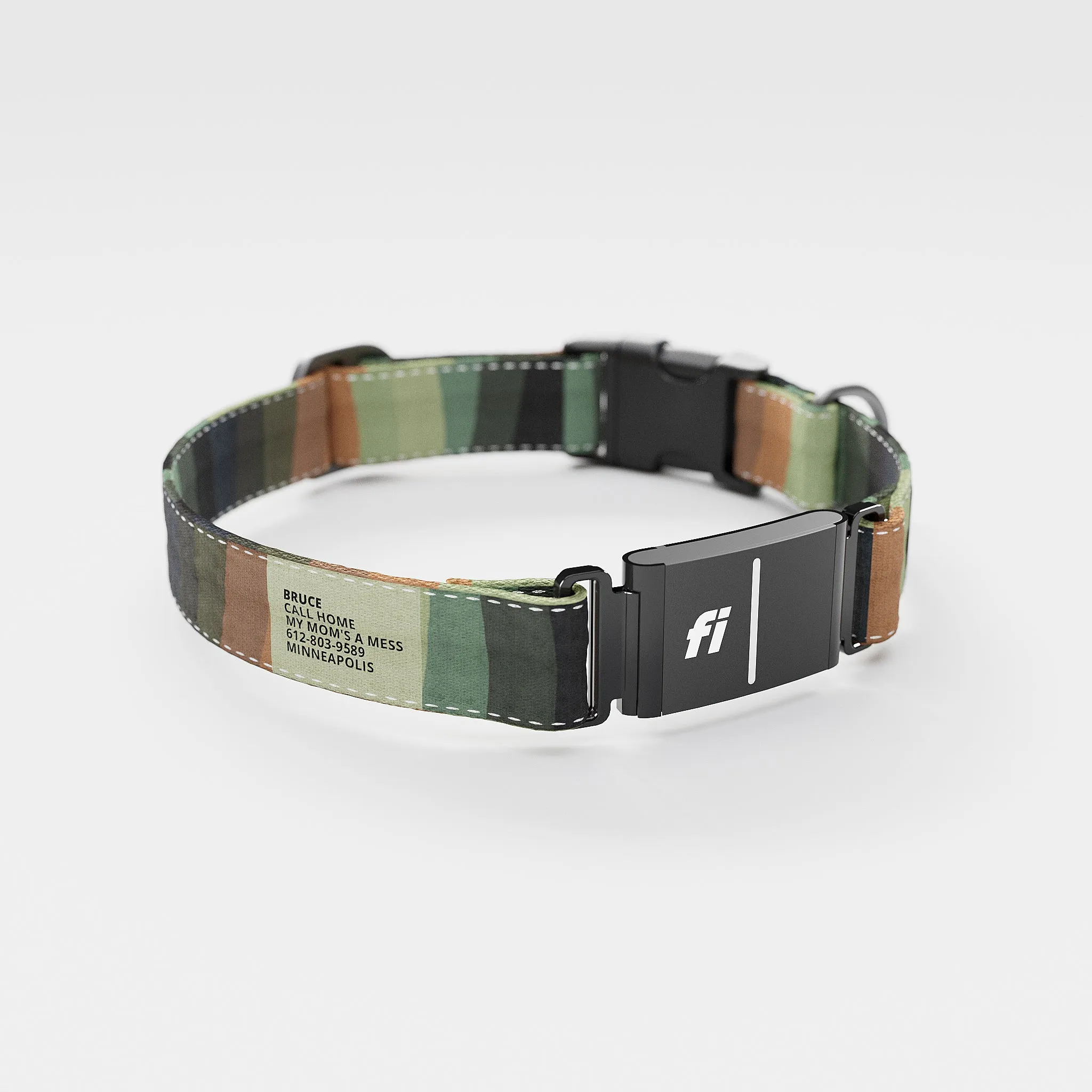 Fi GPS Included Earthtone Rainbow Everyday Collar (6 month subscription)