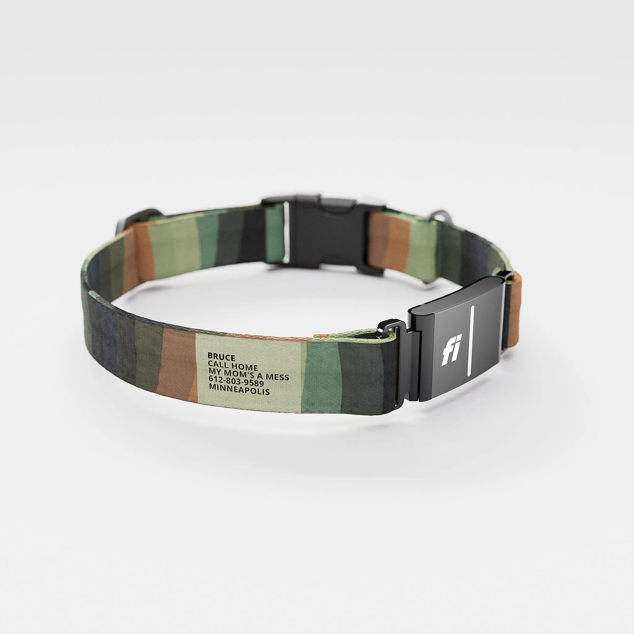 Fi GPS Included Earthtone Rainbow Everyday Collar (6 month subscription)