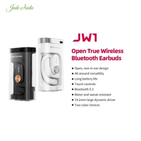 FiiO JadeAudio JW1 14.2mm Large Dynamic Driver Open True Wireless Bluetooth Earbuds