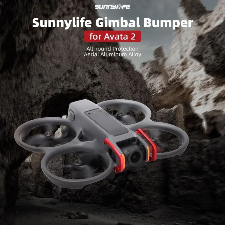 For DJI Avata 2 Sunnylife Gimbal Aluminum Anti-collision Bumper (Black)