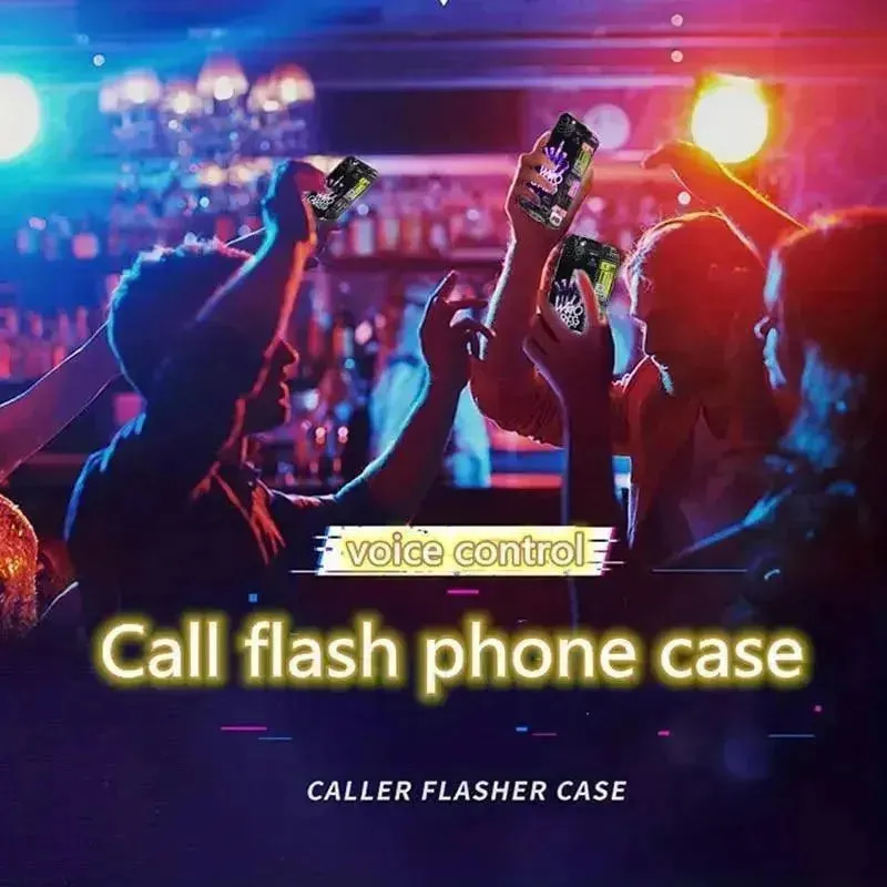 Glowing LED Who Cares Party Cover (For iPhone)