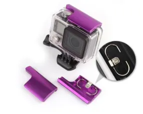 GoPro Replacement Rear Snap Latch Housing Lock for Hero 3 /4 - Purple