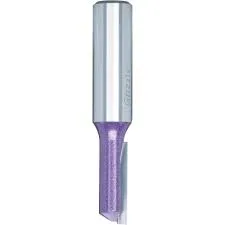 Grizzly Industrial Single Fluted Straight Bit, 1/2" Shank, 3/8" Dia.