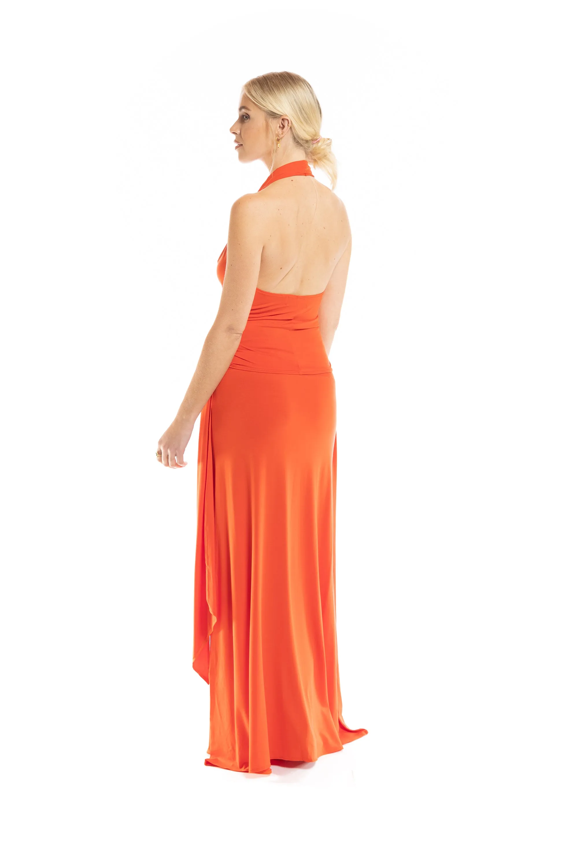 HALTER NECK SPICY ORANGE