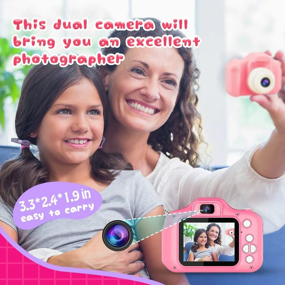 HD Kids Digital Camera with 2.0" LCD, 32G Card, Shockproof