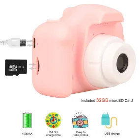 HD Kids Digital Camera with 2.0" LCD, 32G Card, Shockproof