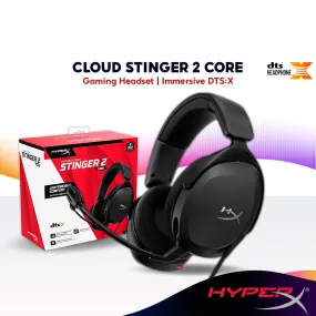 HyperX Cloud Stinger 2 Core Wired Gaming Headset with DTS:X Headphone Spatial Audio | Crisp, Clear In-Game Sound