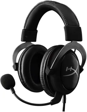 HyperX KHX-HSCP-GM Cloud II Gaming Headset, Memory Foam Ear Pads, Detachable Microphone for PC, PS4, Xbox One - Gun Metal