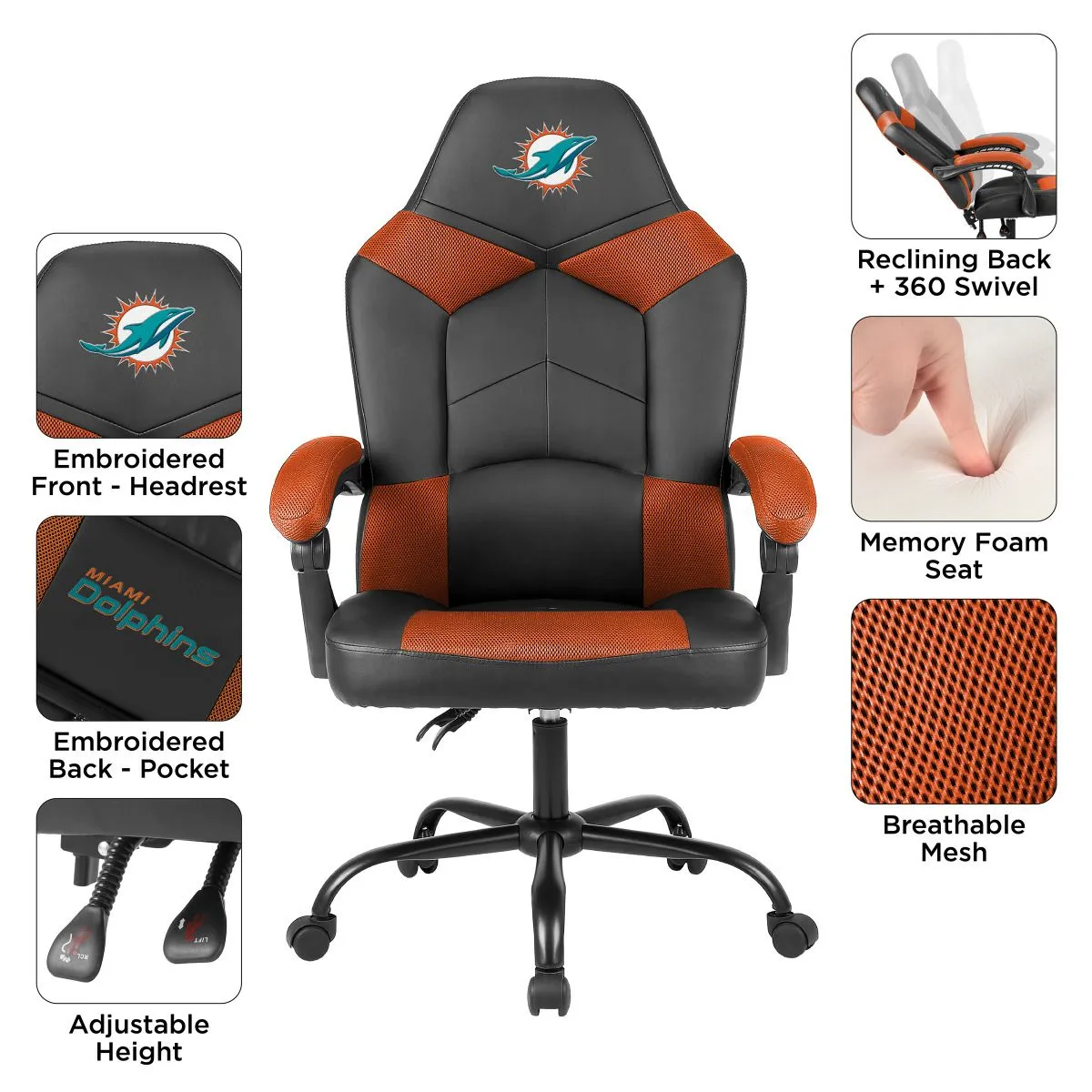 Imperial Miami Dolphins Oversized Office Chair