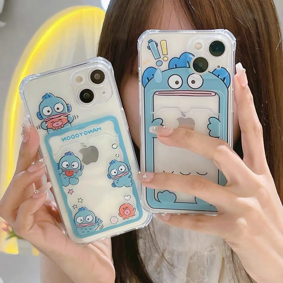 Japanese Cartoon Photo Holder | Hangyodon - iPhone Case PLUS X 11 12 13 14 15 Pro Promax