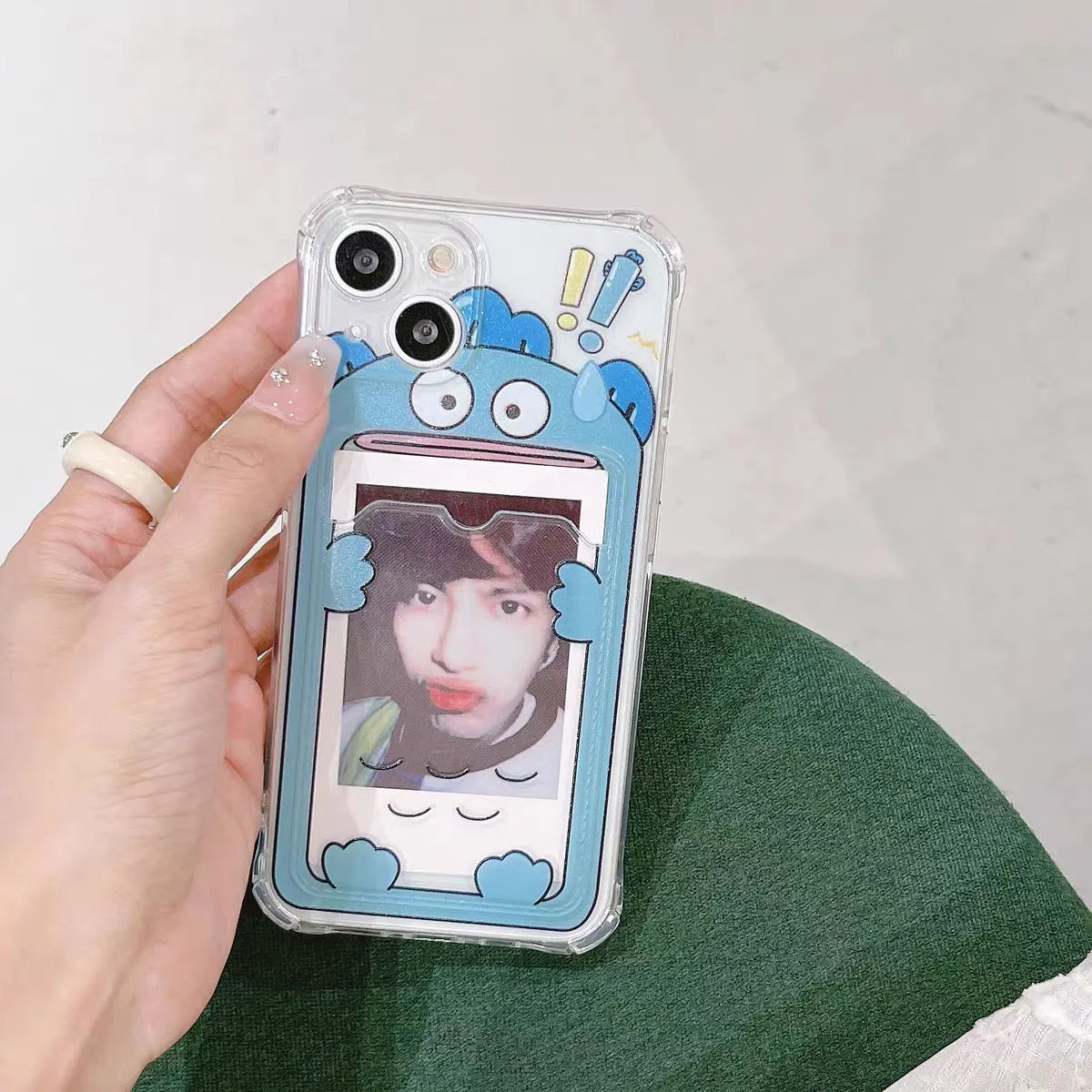 Japanese Cartoon Photo Holder | Hangyodon - iPhone Case PLUS X 11 12 13 14 15 Pro Promax