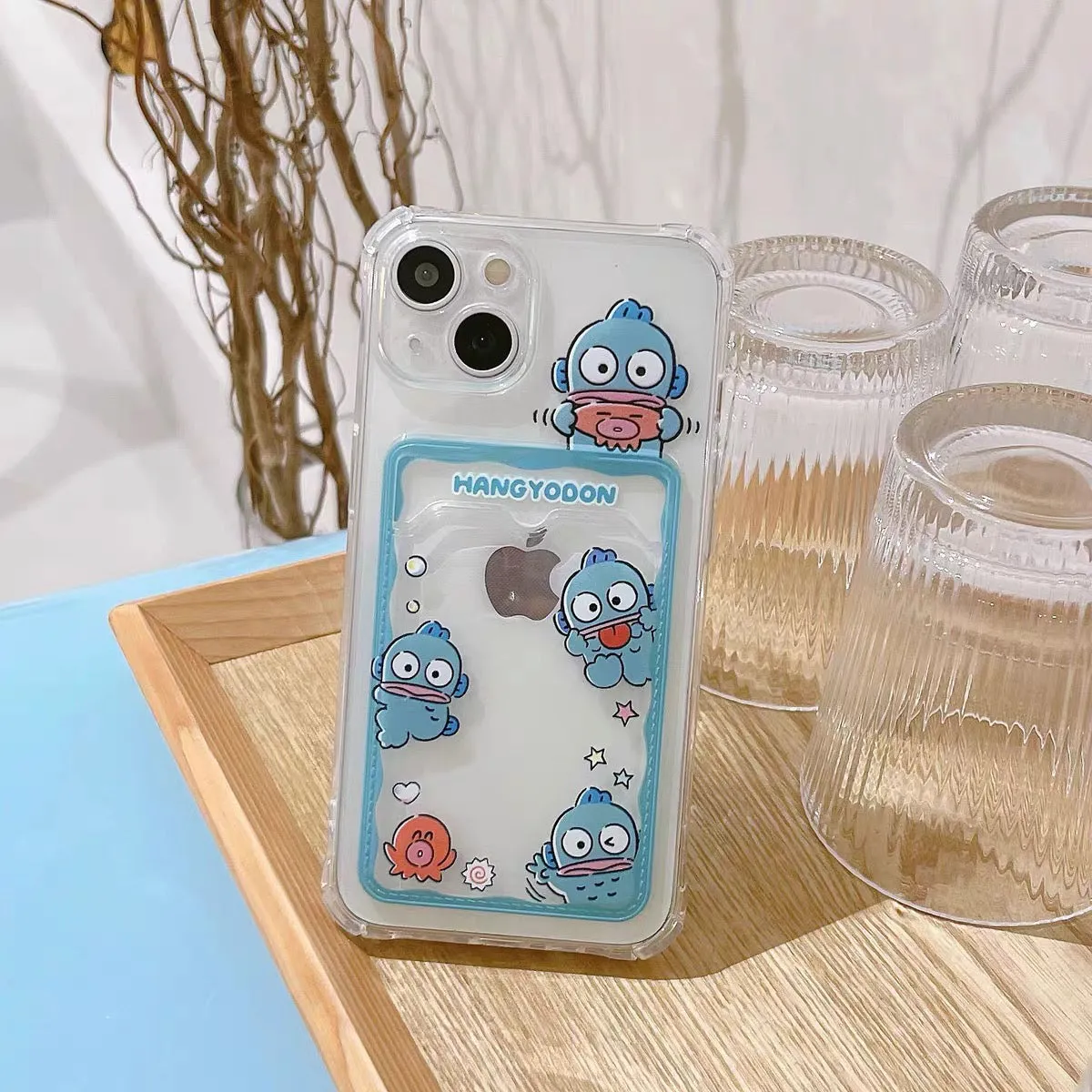 Japanese Cartoon Photo Holder | Hangyodon - iPhone Case PLUS X 11 12 13 14 15 Pro Promax