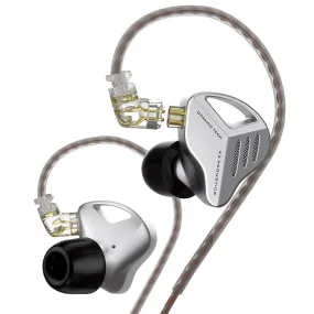 【KZ ZVX】 In-ear Earphones HiFi 0.75mm 2PIN OFC Flat Cable Detachable Earphone IEM