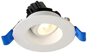 Lotus LED Lights - 2 Inch Regressed - Round Gimbal LED Downlight - 20 Degree Tilt - 360 Degree Rotation